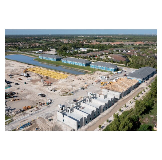 Aerial view of Habitat Collier’s Las Palmas community in North Naples