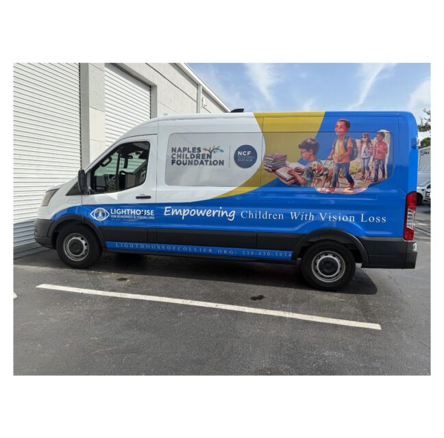 Illustrated Lighthouse of Collier children’s van