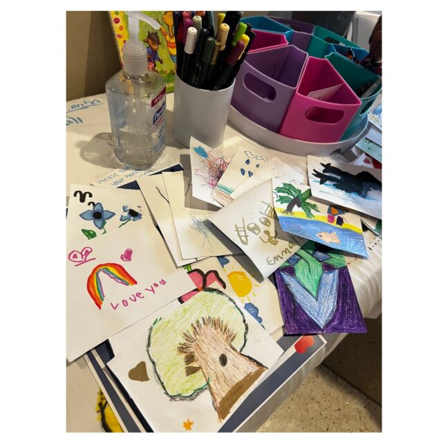 United Arts Collier art creation station in the NCH emergency room